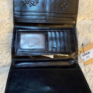 Patricia Nash Leather Beverley Wallet Smoke